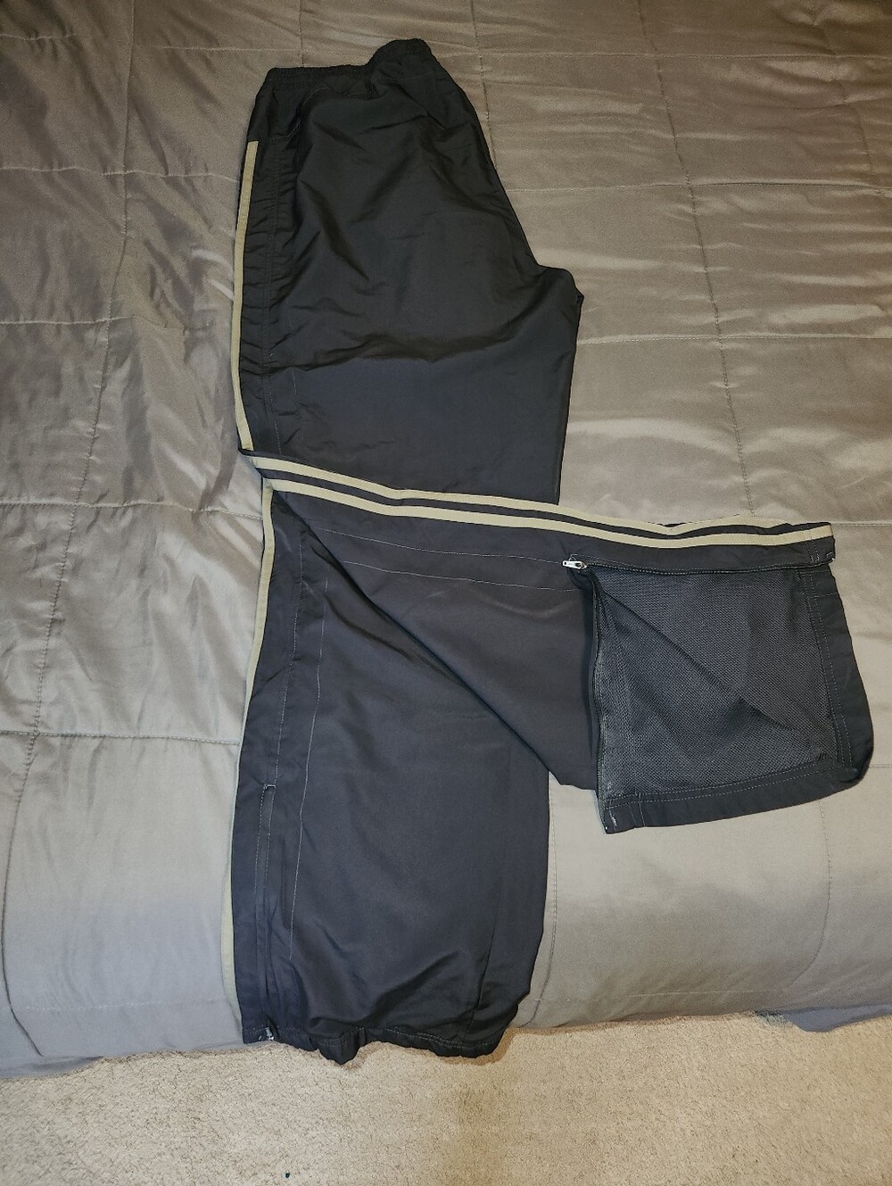 Adidas Men's Clima365 Sweatpants With Adjustable Zippers XL Charcoal & Gray - Picture 6 of 6